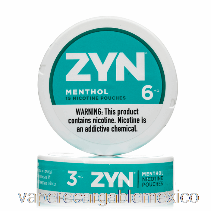 Bolsas De Nicotina Vape Recargables Zyn - Mentol 3 Mg (paquete De 5)